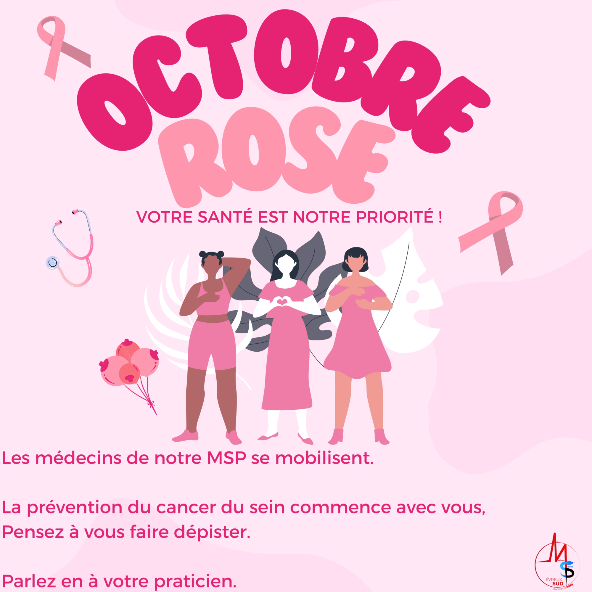 Octobre Rose 2024 : Ensemble contre le cancer du sein